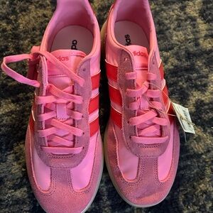 Adidas Women's Pink and Red Sneakers